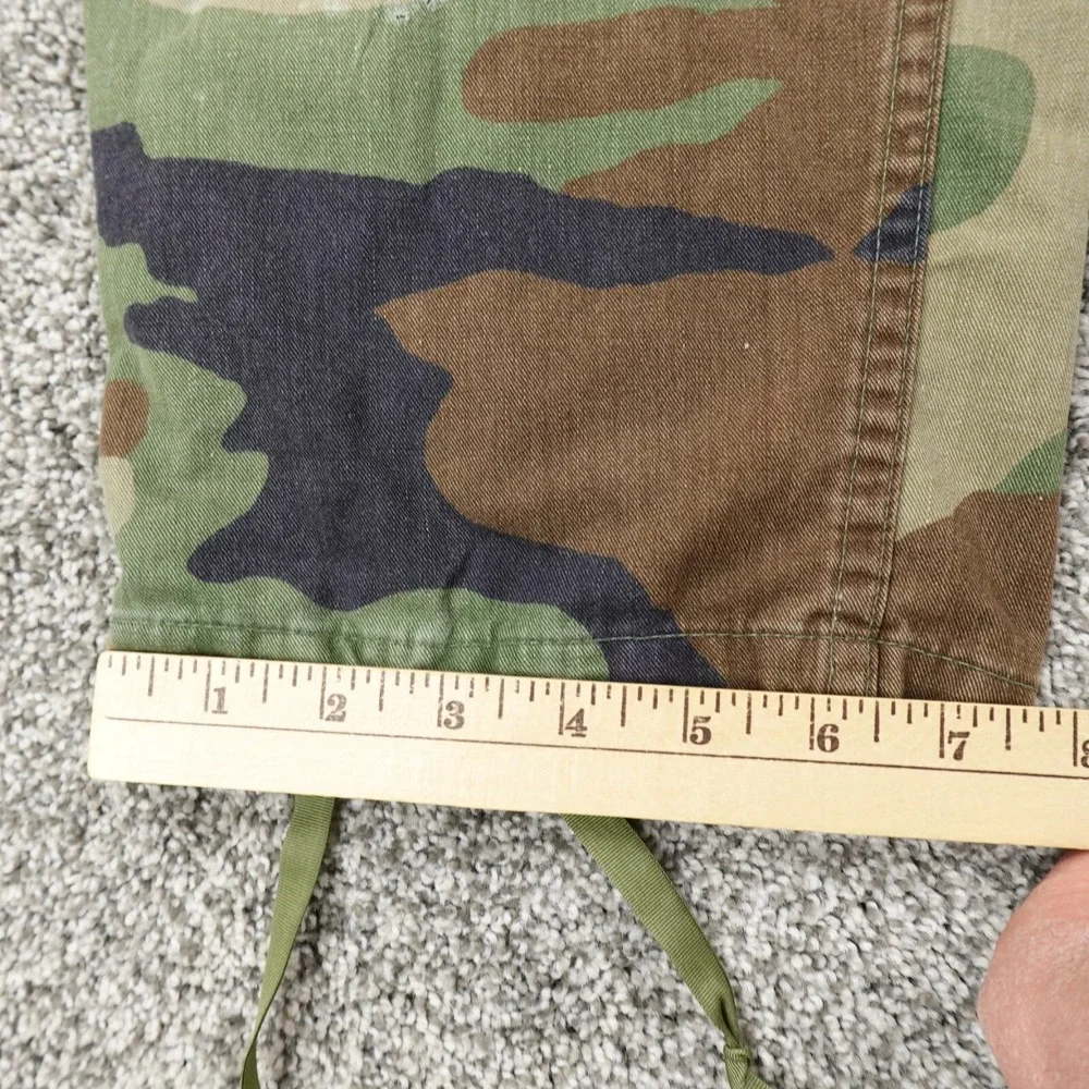 Military Pants Mens S Woodland Camo Combat Trouser Cargo Paratrooper Double Knee